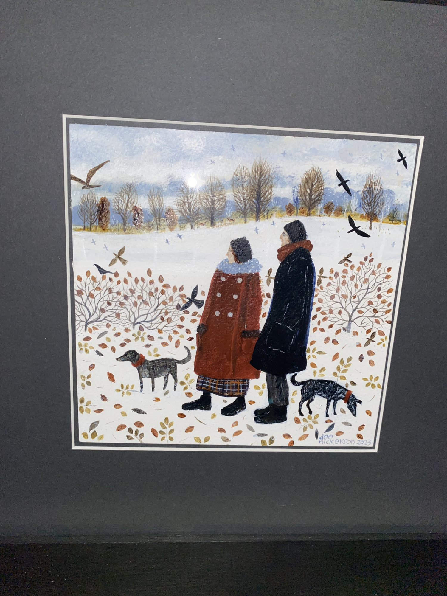 Out with the dogs by Dee Nickerson