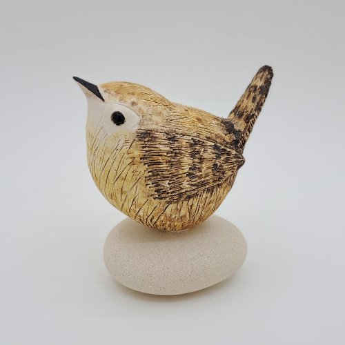 Wren on Pebble