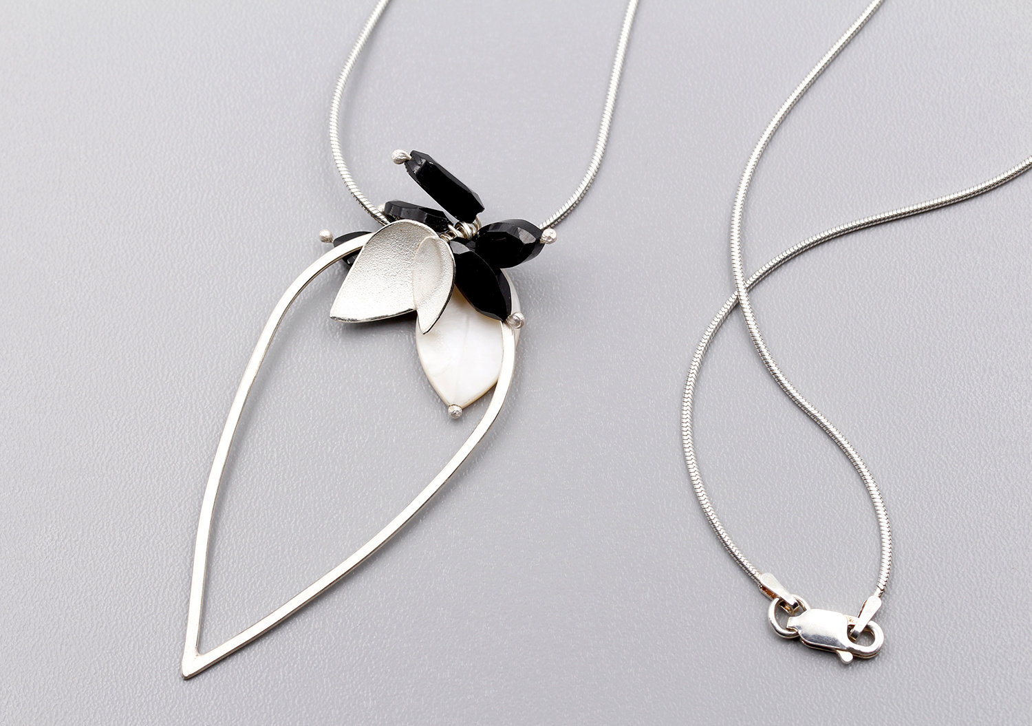 Fritillaria Petal Loop Pendant by Donna Barry