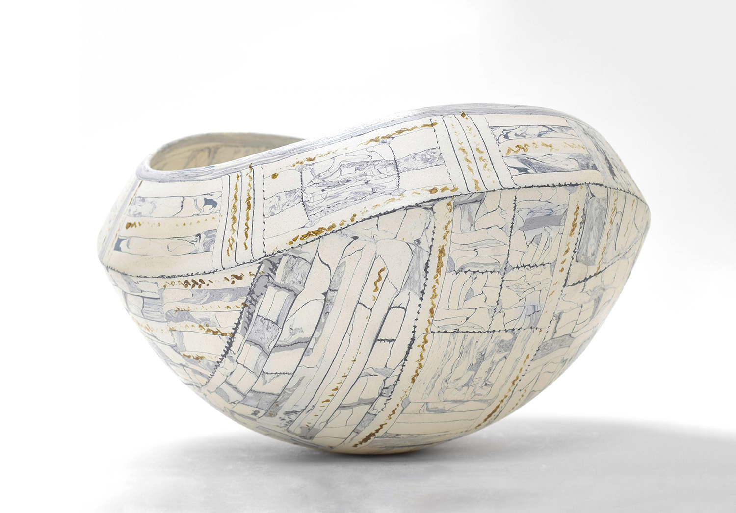 Asymmetric Sculptural Bowl #5 by Barbara Gittings