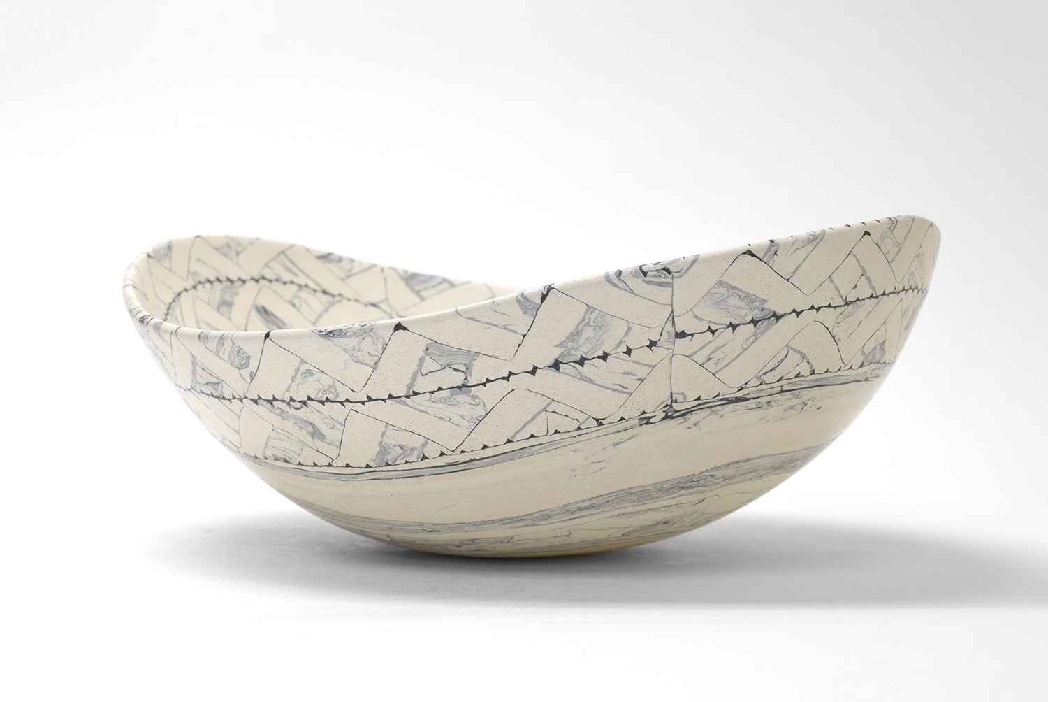 S Asymmetric Bowl #2 by Barbara Gittings