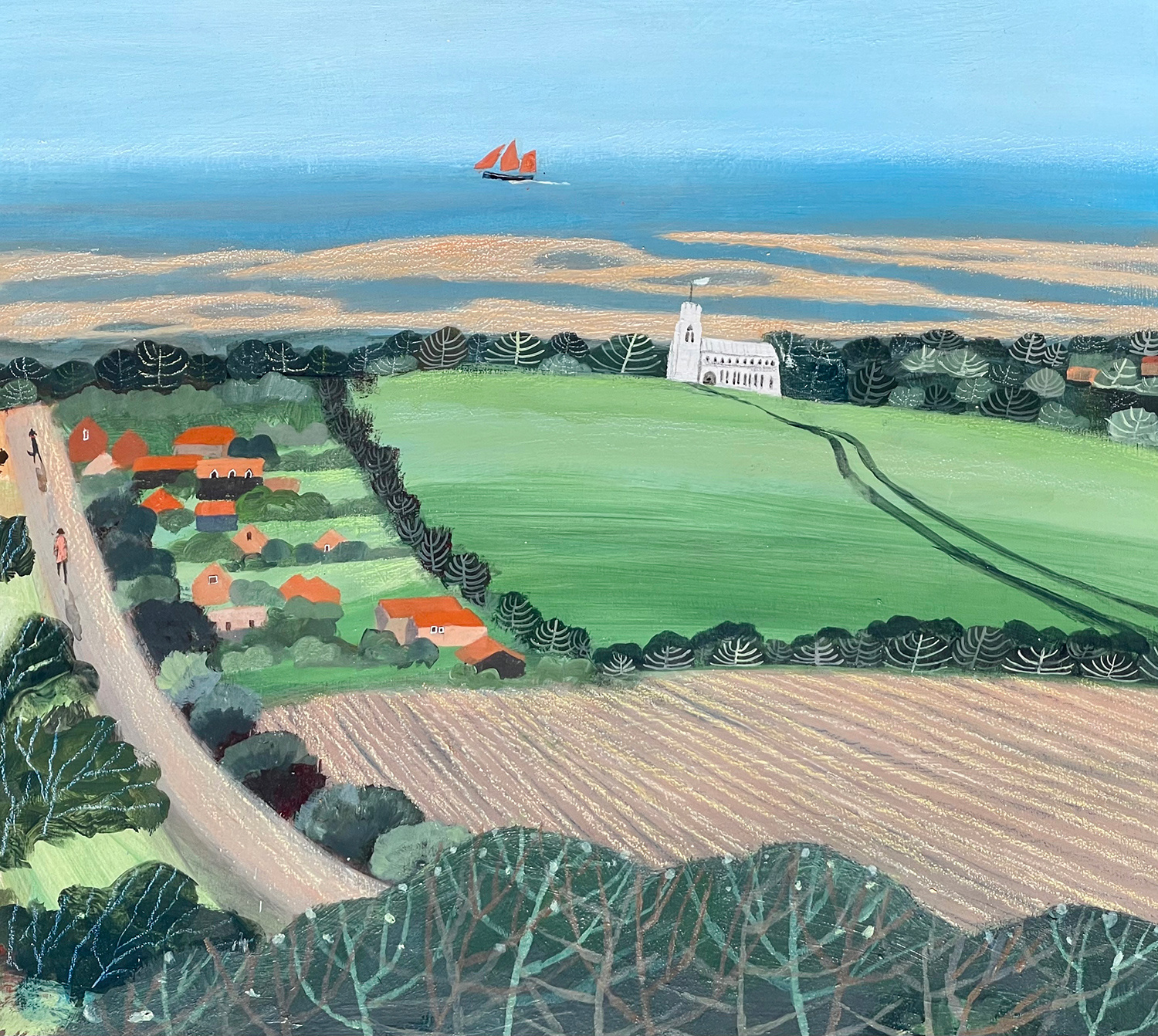 Salthouse from Bard Hill by Barbara Peirson