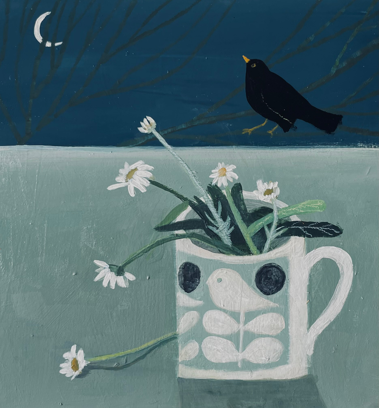 Blackbird Sings to the Moon by Barbara Peirson