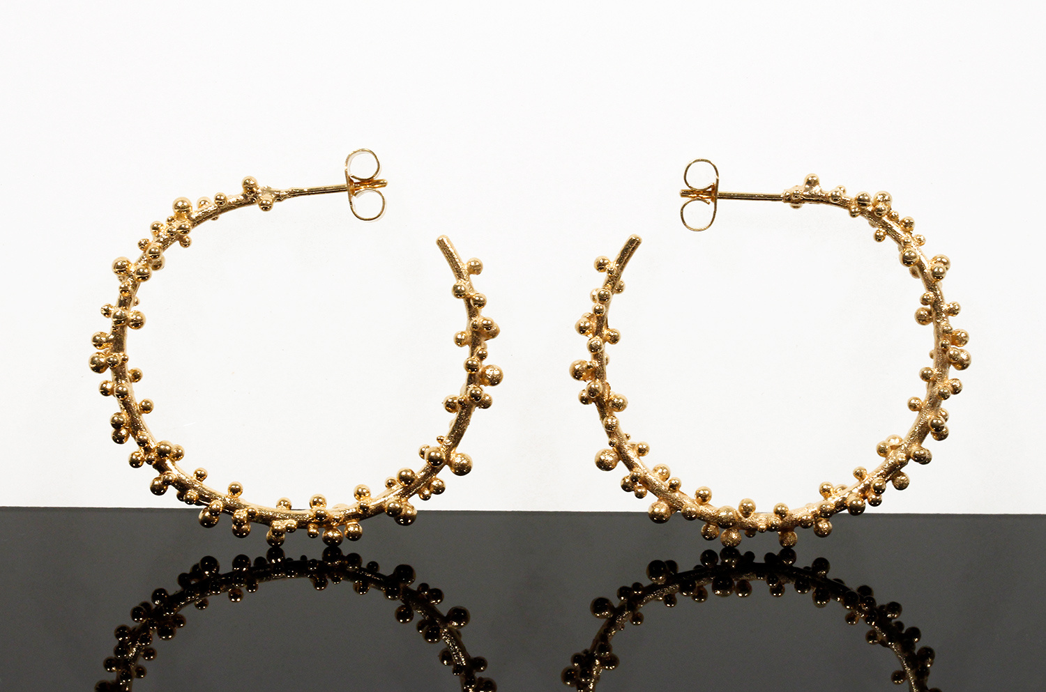 Granulated Hoops, large by Hannah Bedford