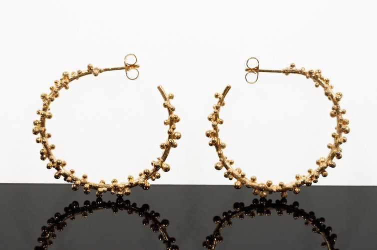 Granulated Hoops, large