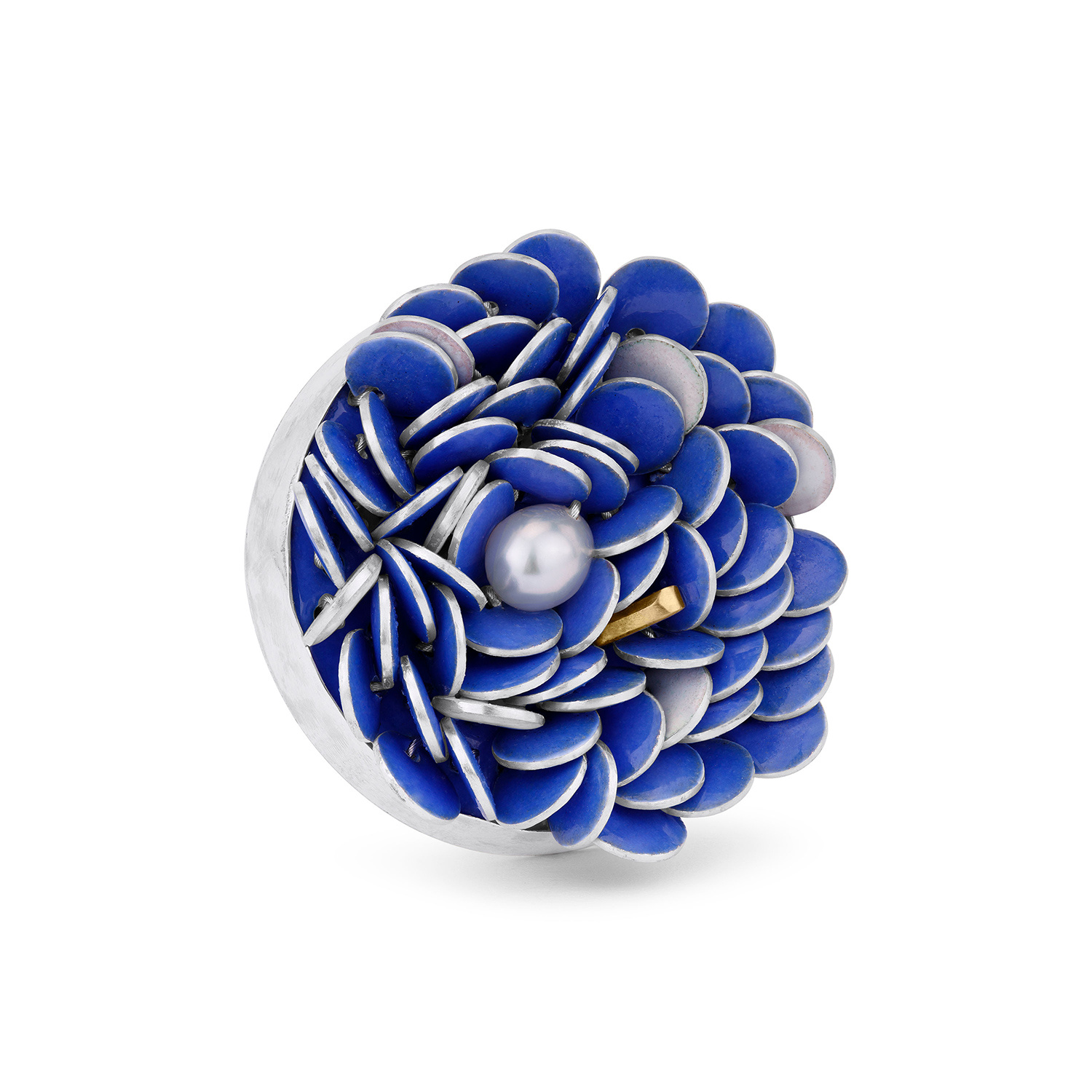 Blue Bloom Brooch by Charlotte Smith