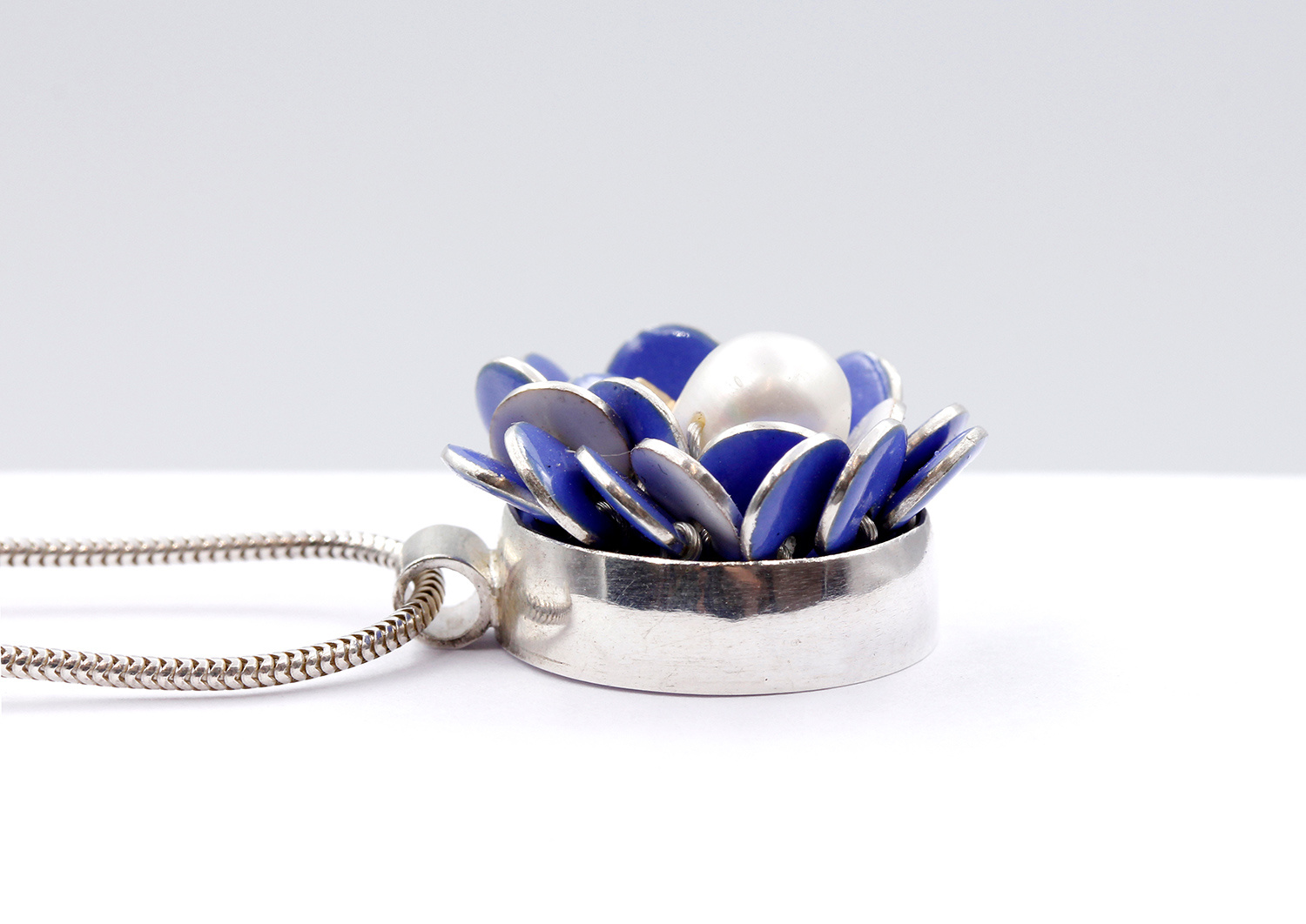 Blue Bloom Pendant by Charlotte Smith