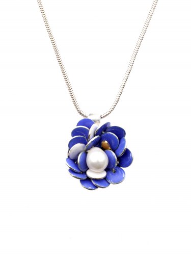 Blue Bloom Pendant by Charlotte Smith - alternative image