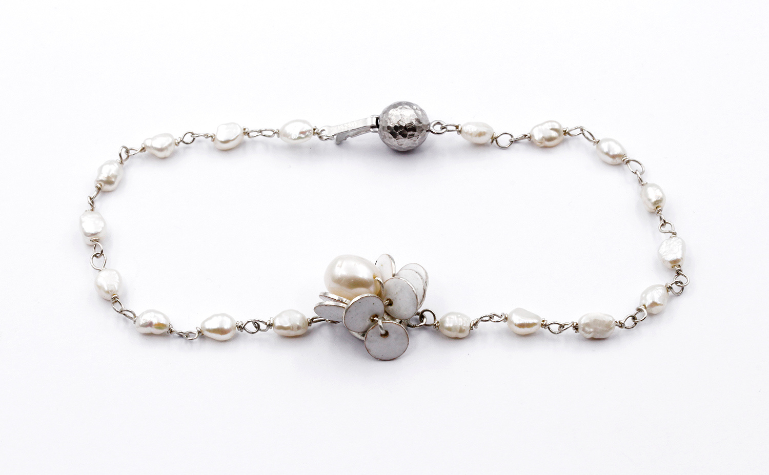 White Bloom Bracelet by Charlotte Smith