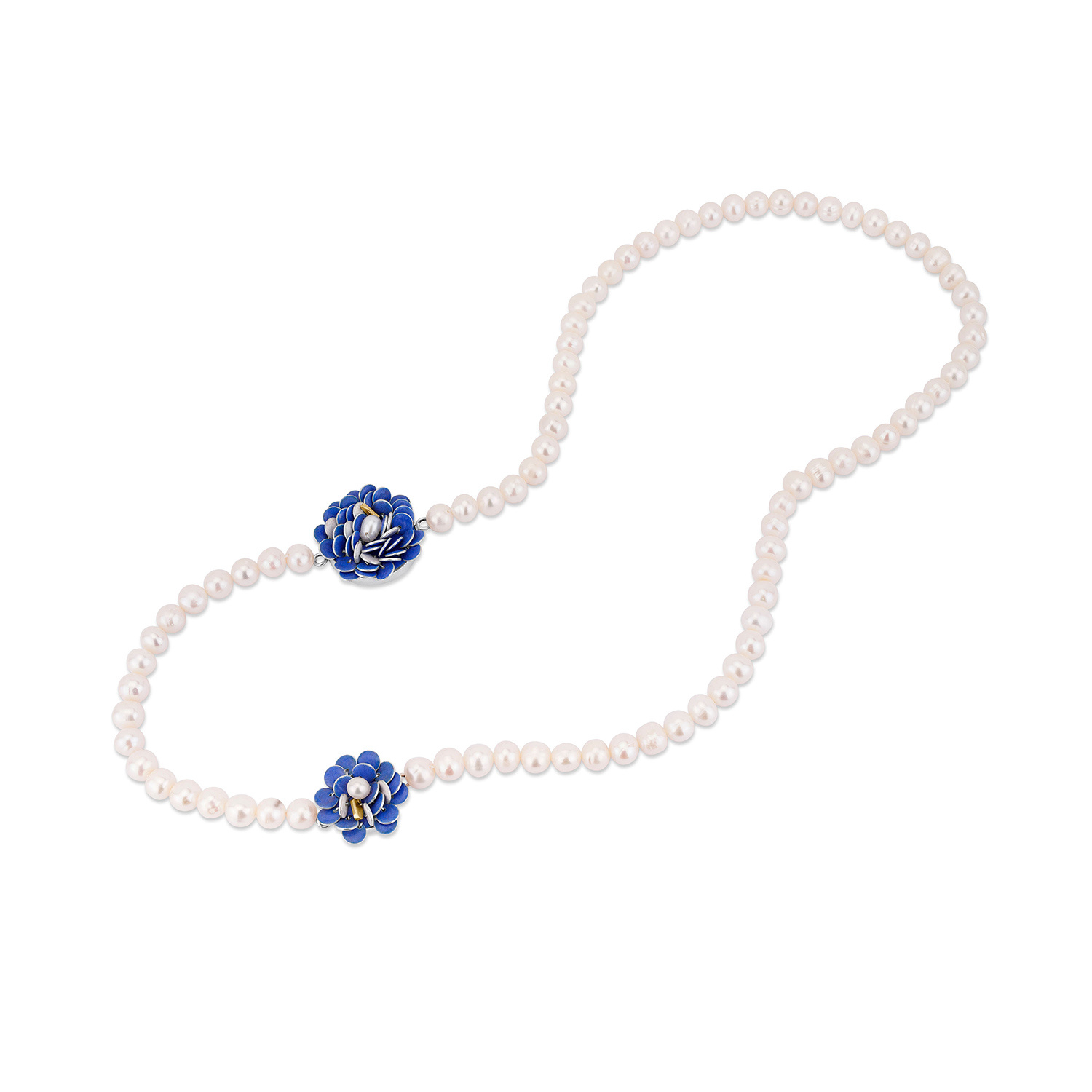 Blue Bloom Necklace by Charlotte Smith