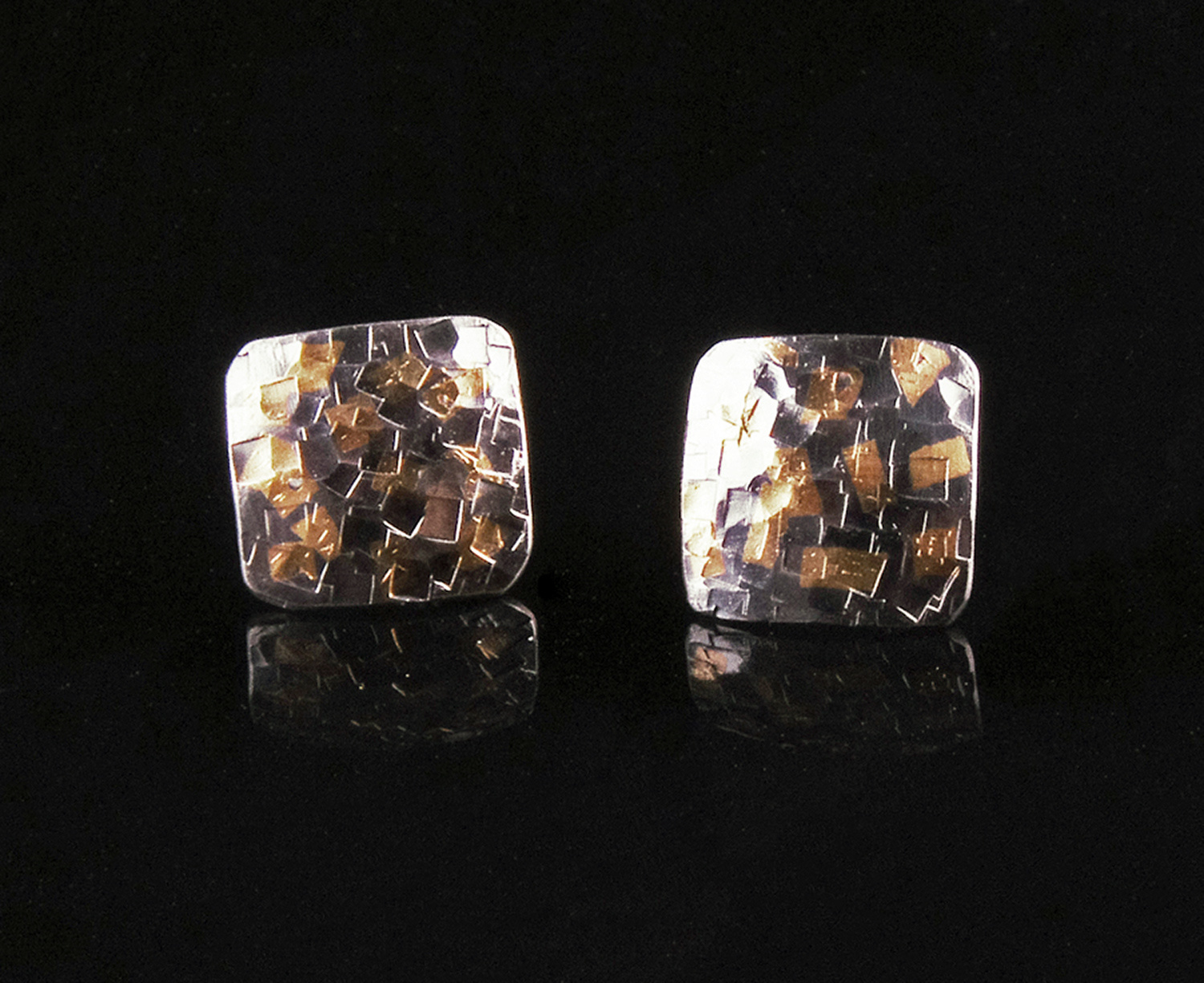 Square Stud Earrings by Cathy Timbrell