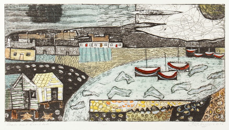 Boats & Beach Huts by Diane Griffiths - alternative image