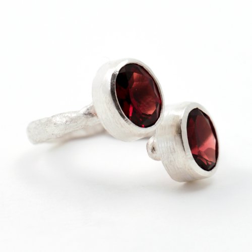 Ring, Double Garnets by Disa Allsopp - alternative image