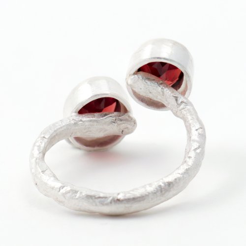 Ring, Double Garnets by Disa Allsopp - alternative image