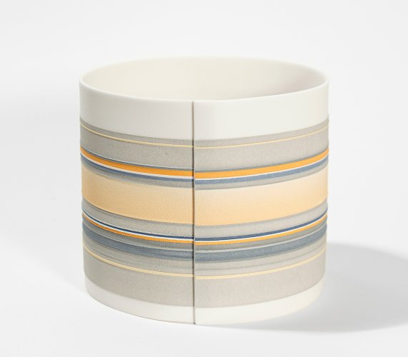 Orange with Blue Vessel by Rachel Foxwell - alternative image