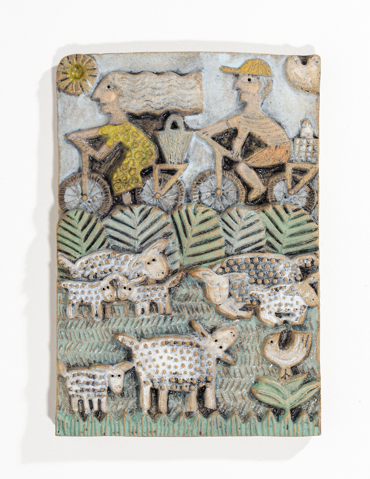 Cycling Along the Lambs by Hilke MacIntyre