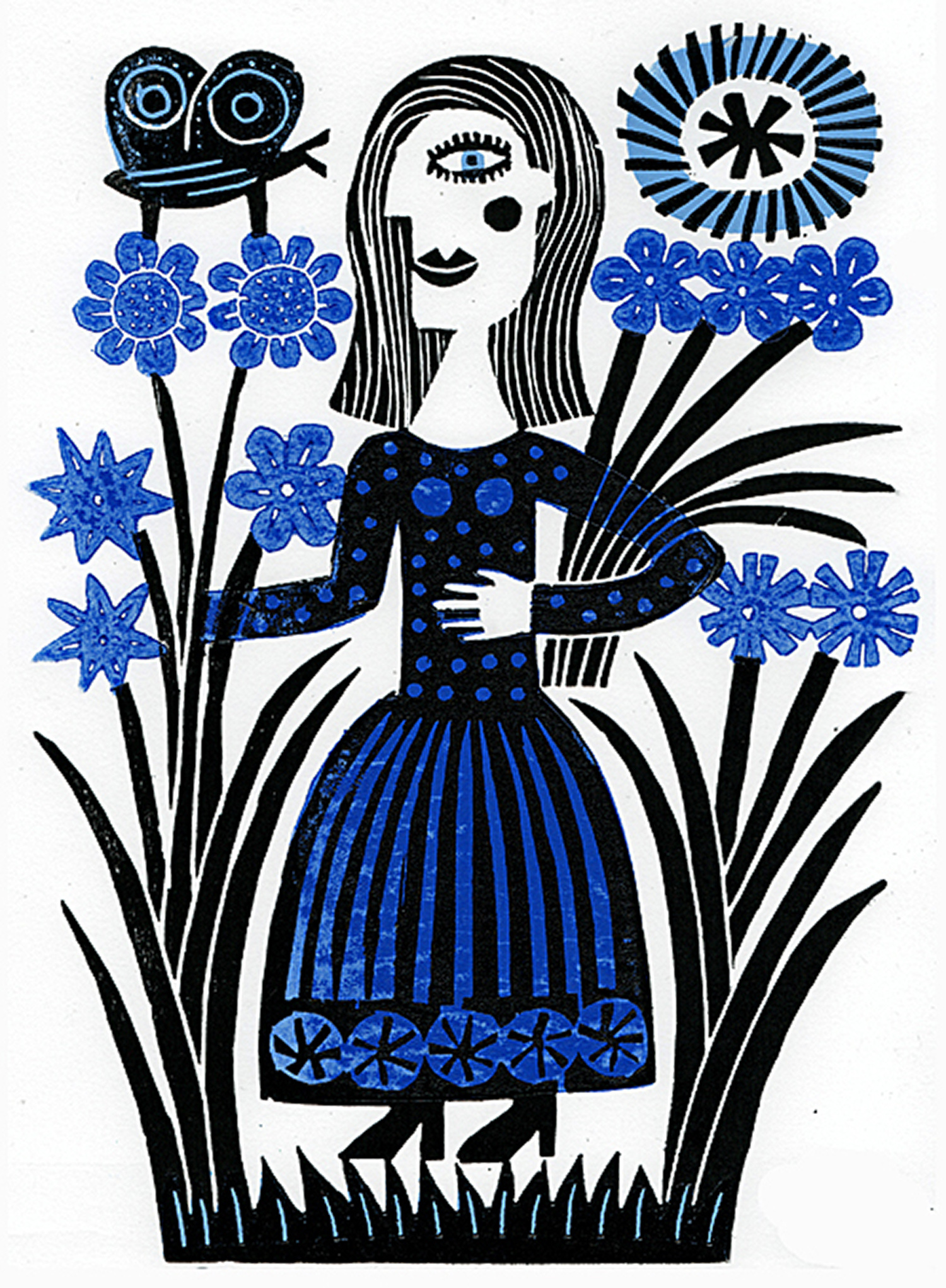 Blue Flowers by Hilke Macintyre