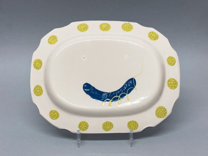 Small Oval Plate 'Sunset Bird' by Irena Sibrijns - alternative image