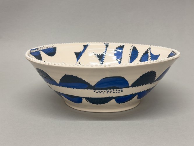 Bowl with Blue Pattern by Irena Sibrijns - alternative image