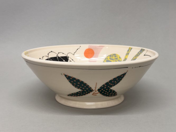 Bowl with Abstract Decoration by Irena Sibrijns - alternative image