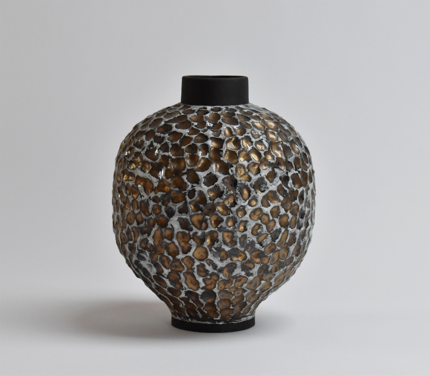 Pitted Gold Jar by Jennifer Amon