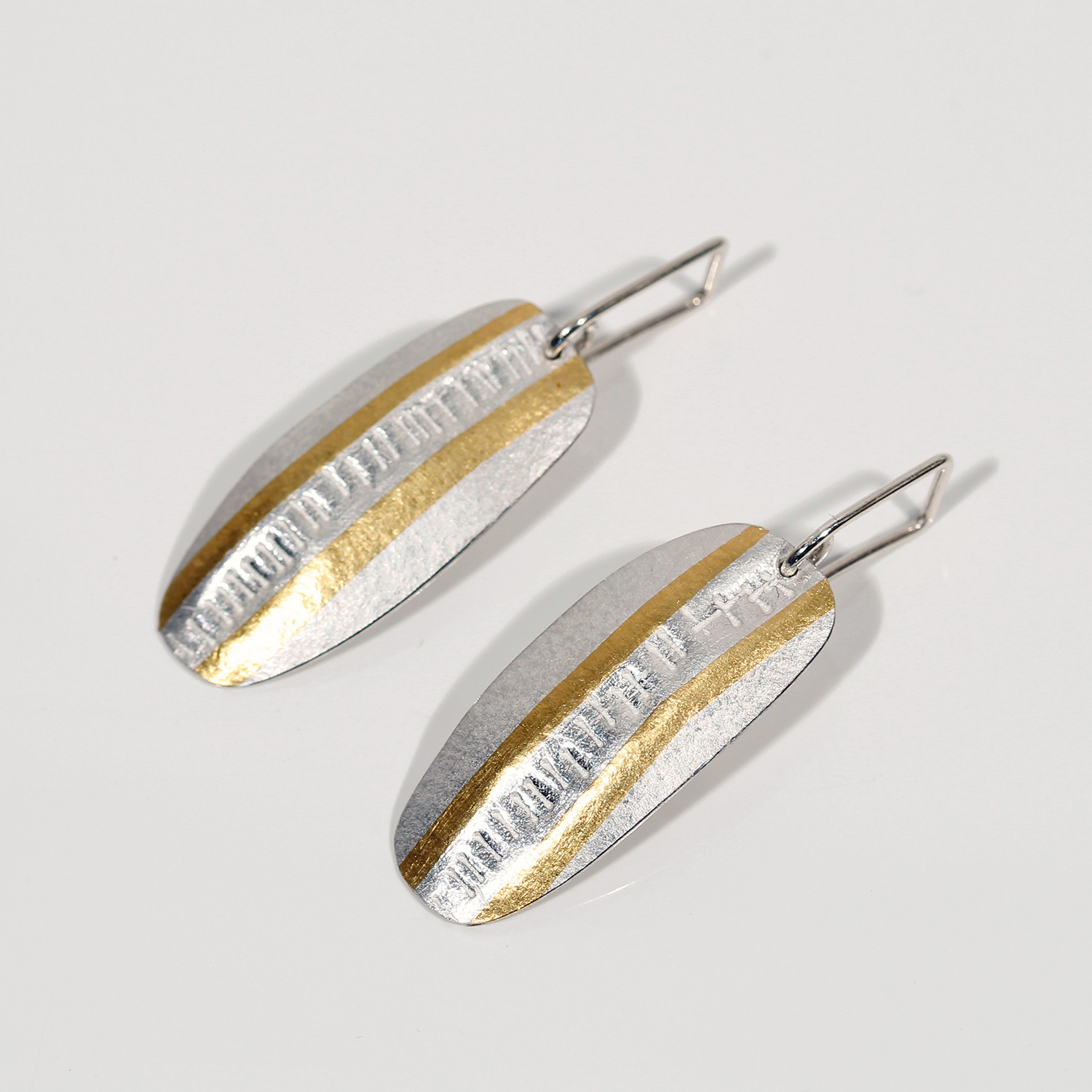 Lined Drop Earrings by Jessica Briggs