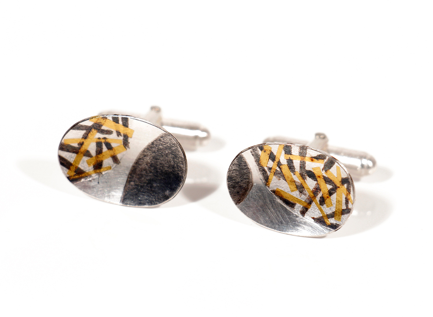 Pebble Cufflinks by Jessica Briggs