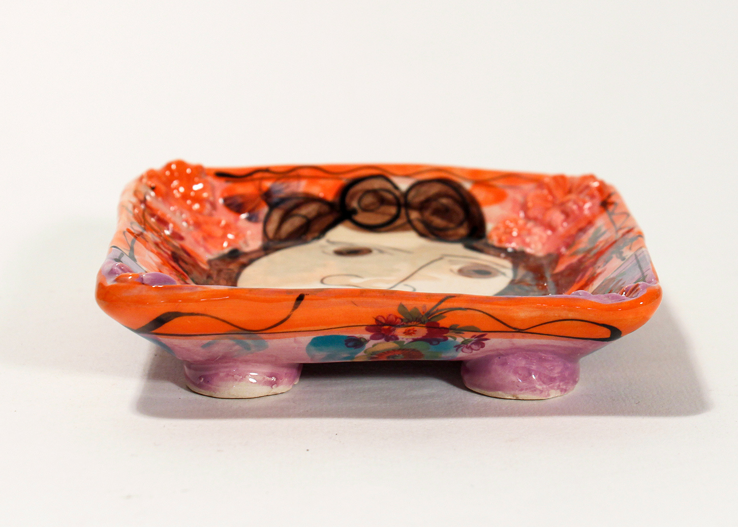 Small Square Dish by Karen Atherley