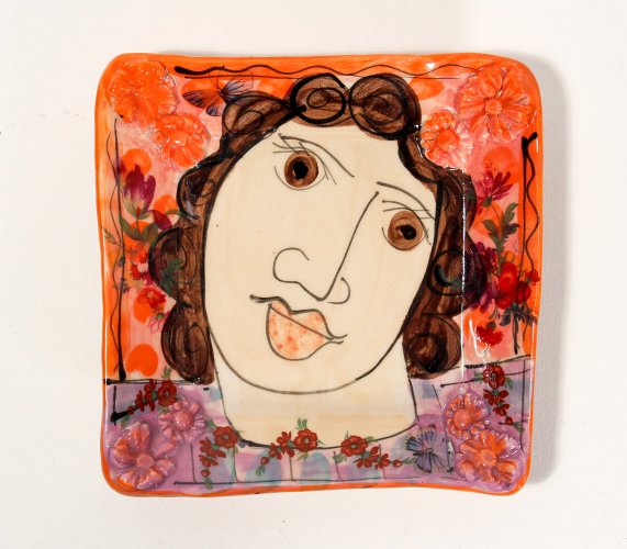 Small Square Dish by Karen Atherley - alternative image