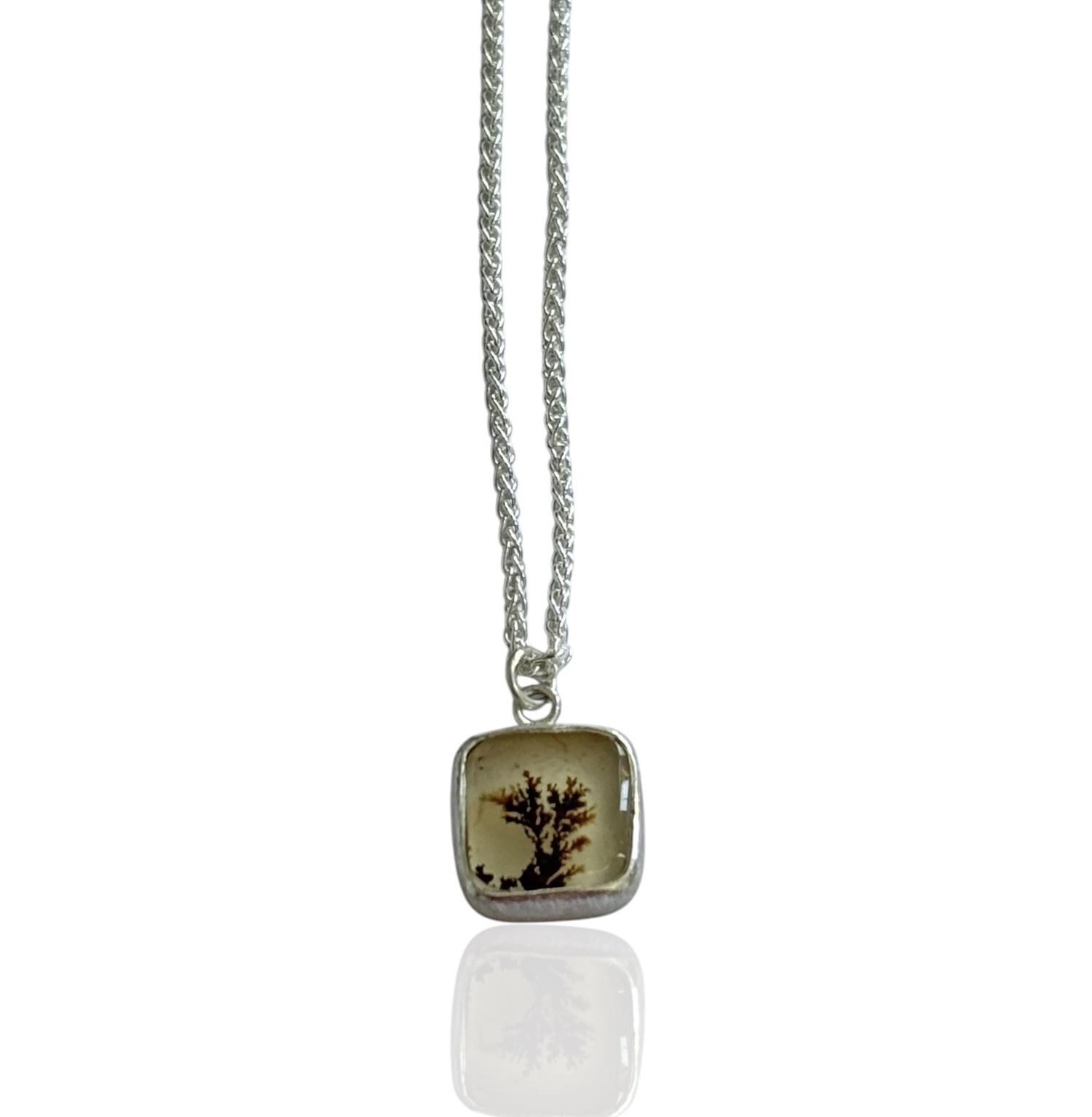 Square Dendrite Pendant by Kate Bajic