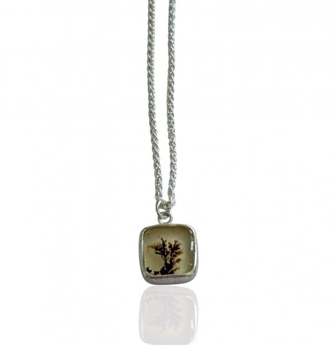 Square Dendrite Pendant