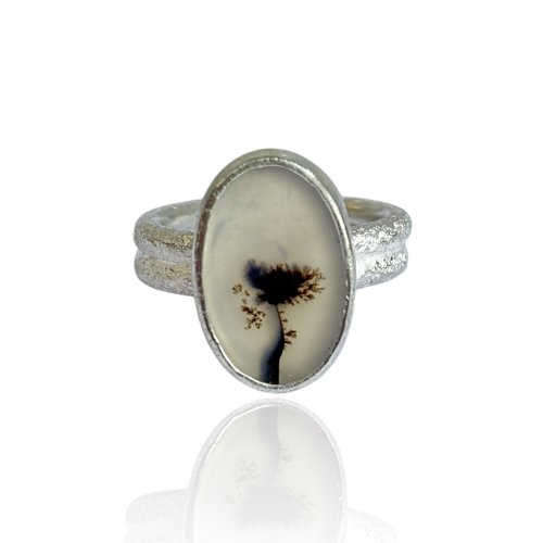 Oval Dendrite Ring