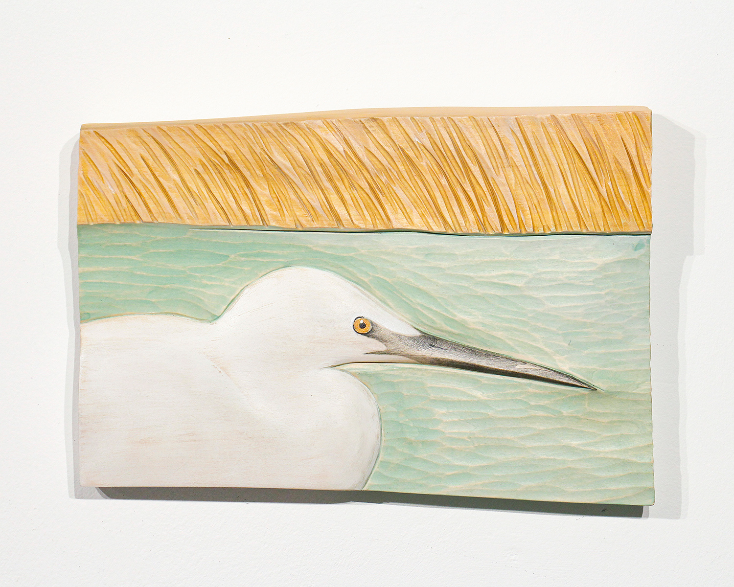 Little Egret and Reeds by Kathryn O'Kell