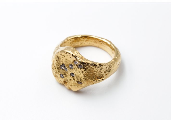 Freeform Signet Ring by Kelvin Birk - alternative image