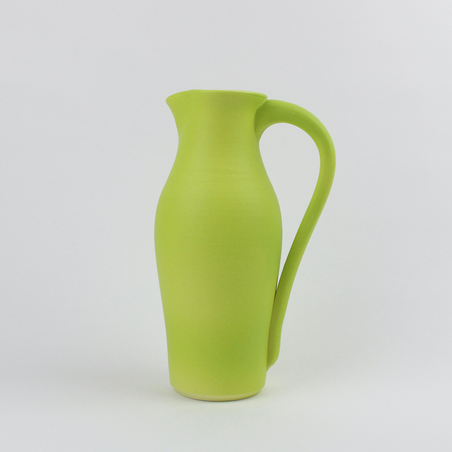 Jug, lime green by Lucy Burley