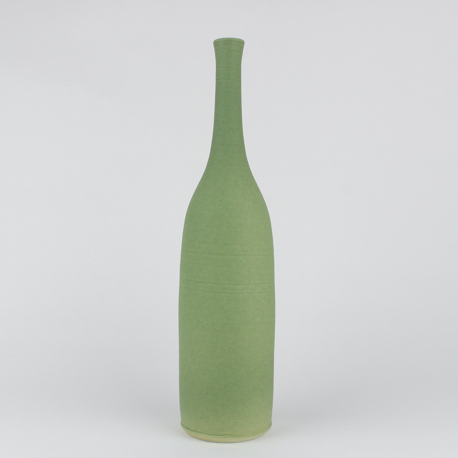 Bottle, sage green by Lucy Burley