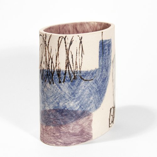 Medium Narrow Oval Vessel by Louise McNiff - alternative image