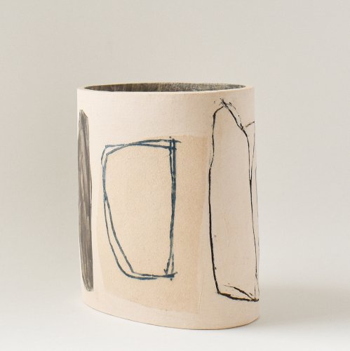 Narrow Oval Vessel, medium by Louise McNiff - alternative image