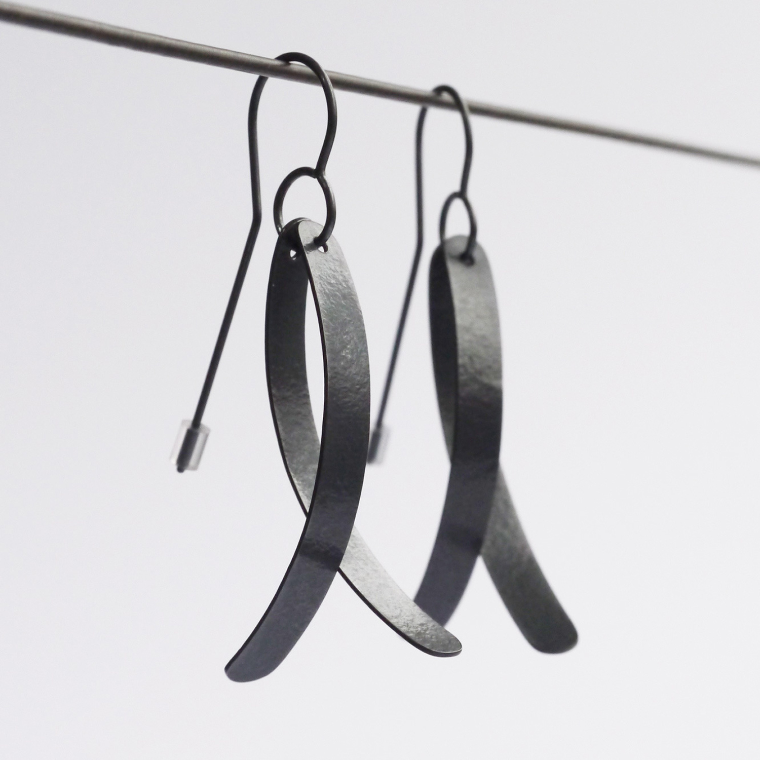 Long Strip Earrings by Mizuki Takahashi