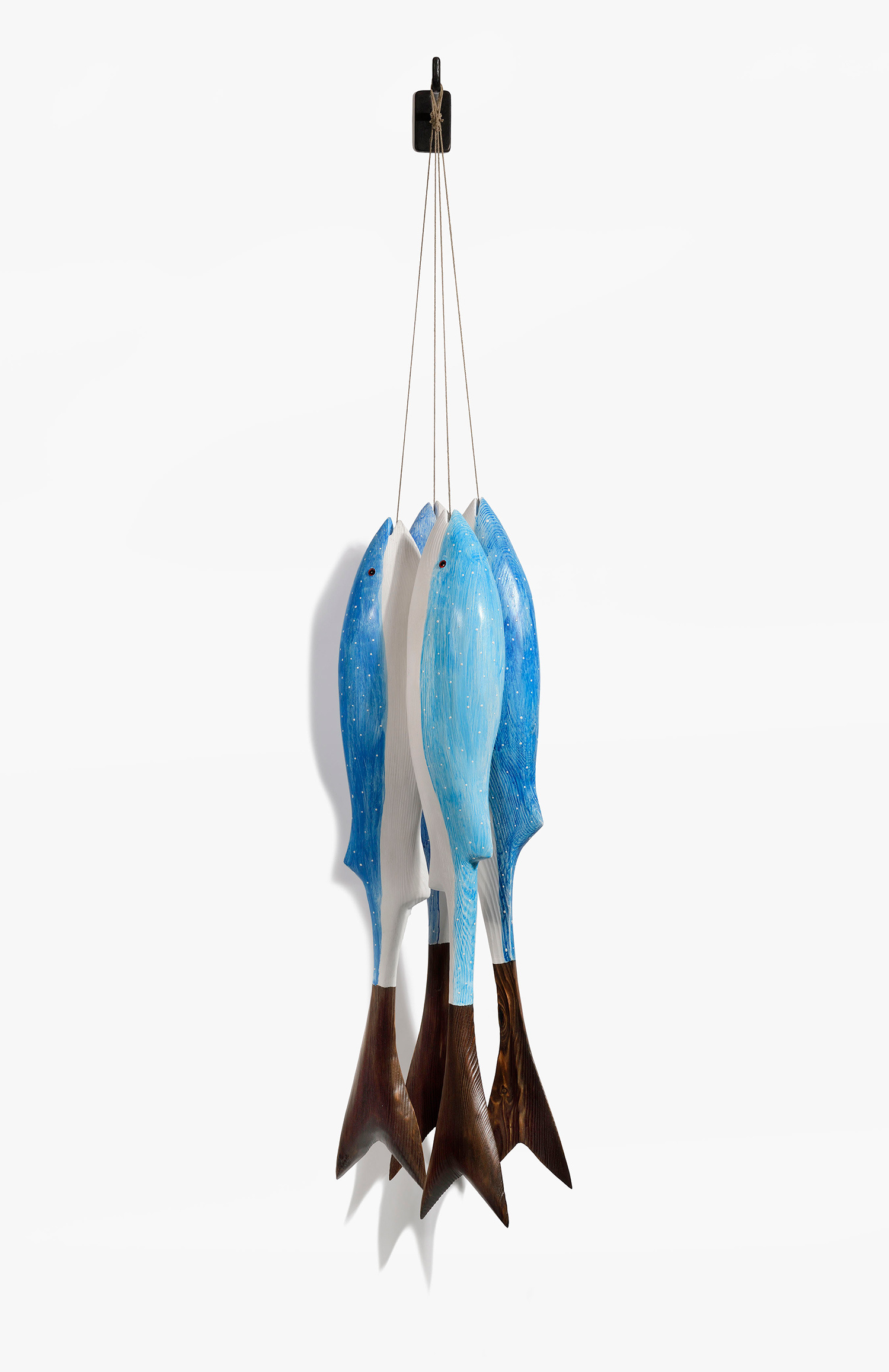 Four Hanging Fish (includes wall hanging hook) by Max Tannahill