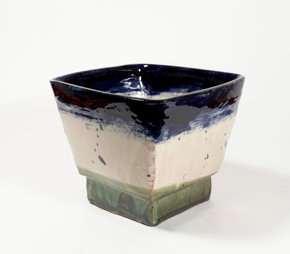 Handbuilt Square Footed Bowl by Nigel Lambert - alternative image