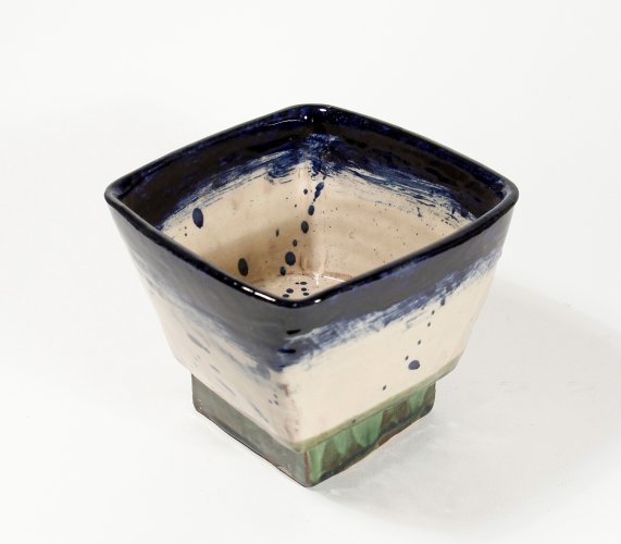 Handbuilt Square Footed Bowl by Nigel Lambert - alternative image