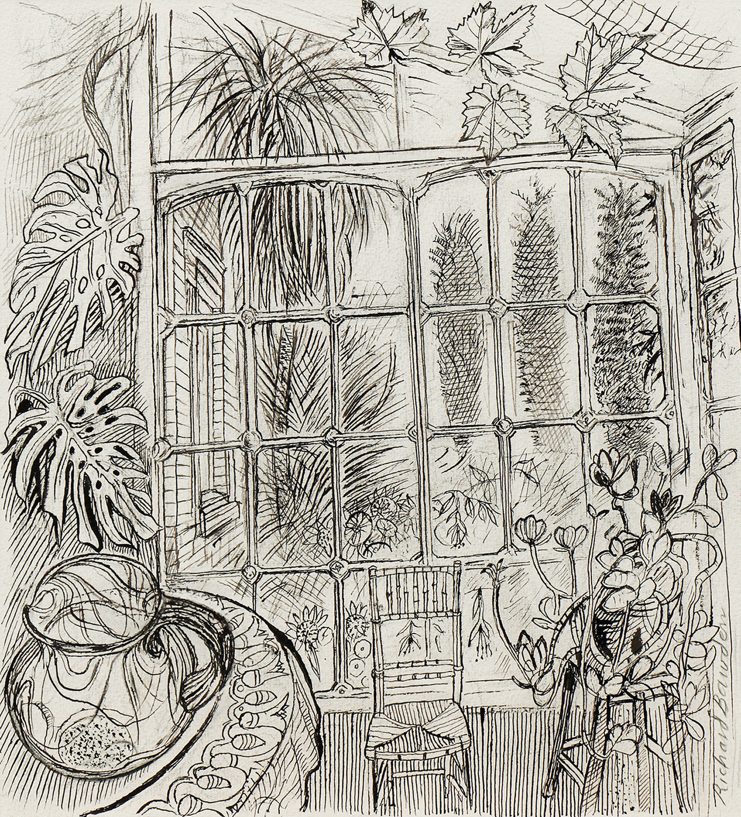 The Conservatory in Lockdown by Richard Bawden