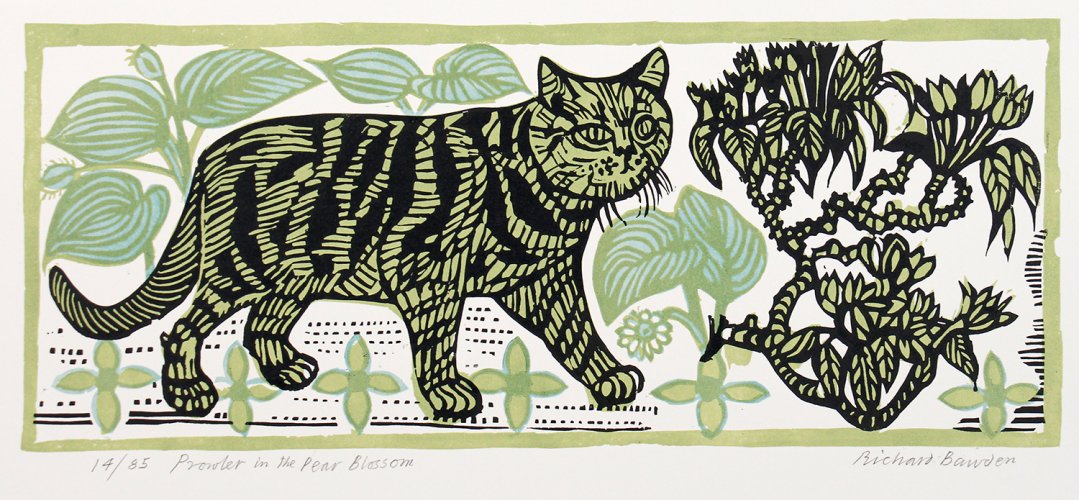 Prowler in the Pear Blossom by Richard Bawden - alternative image