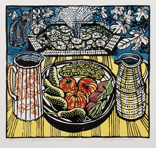 Fruit Bowl and Fountain by Richard Bawden - alternative image