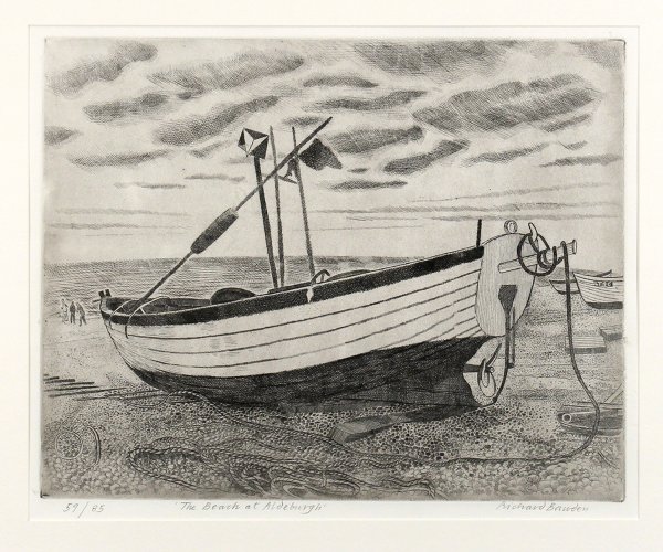 Beach at Aldeburgh by Richard Bawden - alternative image