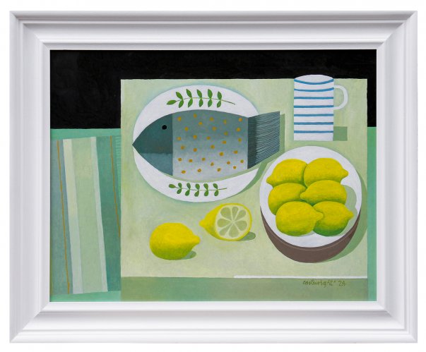 Still Life with Fish and Lemons by Reg Cartwright - alternative image