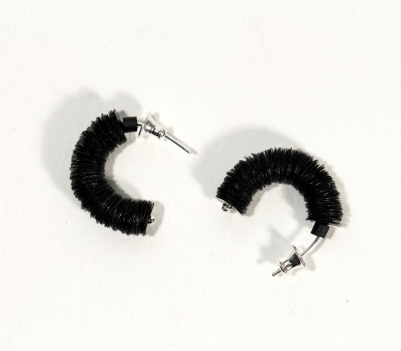 Half Hoop Earrings by Rachel Darbourne - alternative image