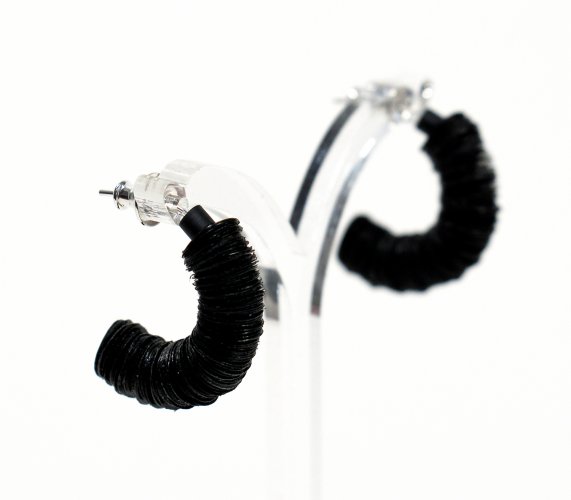 Half Hoop Earrings by Rachel Darbourne - alternative image