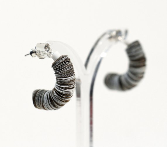 Half Hoop Earrings by Rachel Darbourne - alternative image